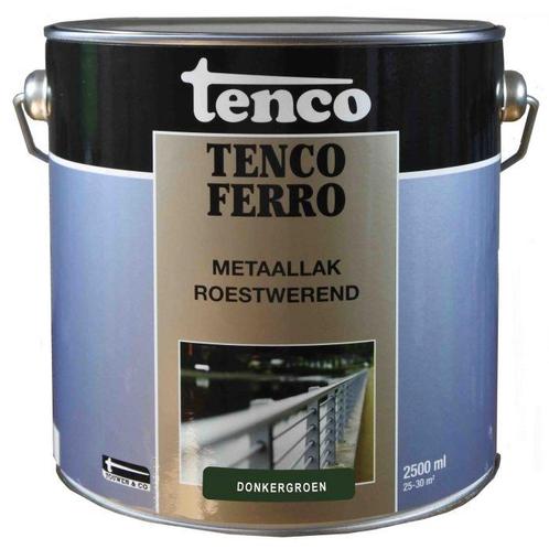 Tencoferro roestwerende metaallak 2,5 liter, donkergroen,, Doe-het-zelf en Verbouw, Verf, Beits en Lak, Nieuw, Verzenden