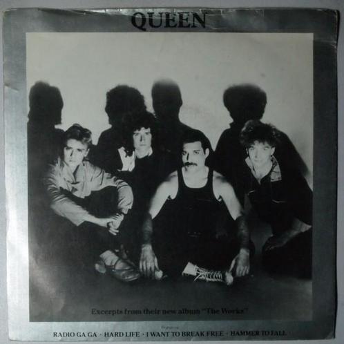 Queen - Excerpts From Their New Album The Works - Single, Cd's en Dvd's, Vinyl Singles, Single, Gebruikt, 7 inch, Pop