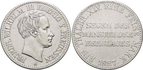 Ausbeutetaler, daalder 1827 A Brandenburg-Preussen Pruise..., Postzegels en Munten, Munten | Europa | Niet-Euromunten, Verzenden