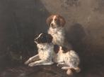 Henriëtte Ronner-Knip (1821-1909), ‘De trouwe jachthonden’