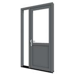 Aluminium voordeur TA01 met zijlicht links (binnendraaiend), Nieuw, Deurkozijn, 150 tot 225 cm, Ophalen of Verzenden