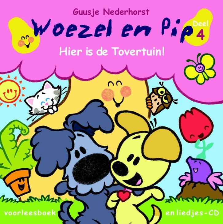 Hier is de tovertuin / Woezel & Pip / 4 9789079738014, Boeken, Kinderboeken | Baby's en Peuters, Gelezen, Verzenden