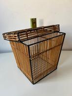 Rohé - Mand - Rattan, Metaal - Vintage Opberg Mand Bak