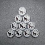 Australië. 50 Cents 2022 lunar 3, 1/2 oz(.999) x 10, Postzegels en Munten