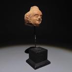 Oud-Egyptisch Terracotta Harpokrates hoofdfiguur. Romeinse