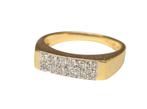 Zonder Minimumprijs - Ring - 14 karaat Geel goud Diamant, Nieuw