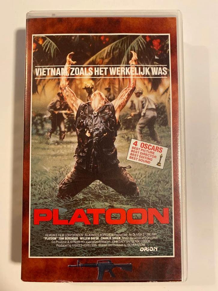 PLATOON (VHS), Cd's en Dvd's, VHS | Film, Gebruikt, Verzenden