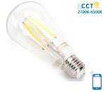 Kooldraadlamp E27 6W WiFi CCT 2700K-6500K | ST64 - warmwit -, Verzenden, Nieuw