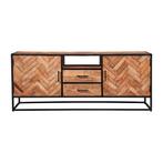 Dressoir Mangohout Kjeld 180 cm, Huis en Inrichting, Kasten | Dressoirs, Verzenden, 150 tot 200 cm, Nieuw, Industriële meubels