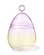 HEMA Eierpot 14x14x24.5cm glas kleurverloop, Diversen, Pasen, Verzenden, Nieuw