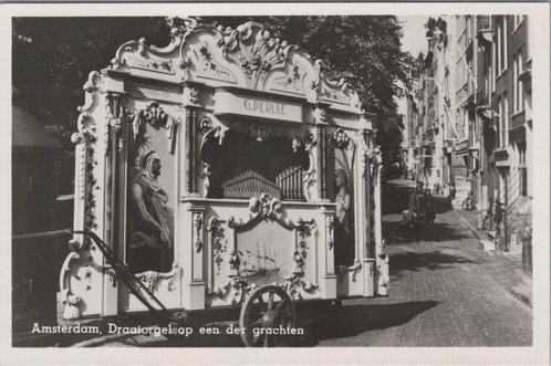 AMSTERDAM - Draaiorgel op een der grachten, Verzamelen, Ansichtkaarten | Nederland, Verzenden