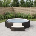 vidaXL Spa-bankjes met kussens 2 st poly rattan zwart, Verzenden, Nieuw