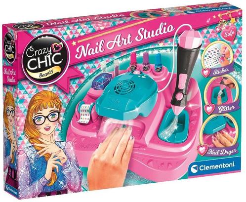 Crazy Chic - Nail Art Studio | Clementoni - Hobby Artikelen, Hobby en Vrije tijd, Knutselen, Nieuw, Verzenden