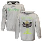 Rick and Morty Sweater Spacecruiser Pullover Hoodie Grijs, Verzenden, Nieuw