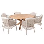 Taste by 4 Seasons Puccini tuinset 7-delig - Prado tuintafel, Tuin en Terras, Verzenden, Nieuw