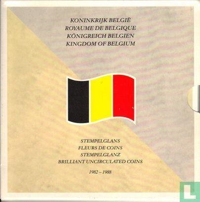 België combinatie set 1988 Overbruggingsset 1982 - 1988, Postzegels en Munten, Munten | België, Setje, Verzenden