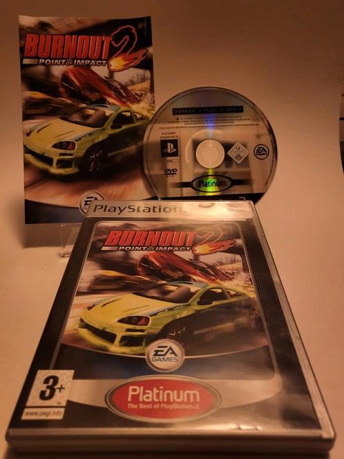 Burnout 2: Point of Impact Platinum Playstation 2, Spelcomputers en Games, Games | Sony PlayStation 2, Ophalen of Verzenden