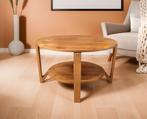 Salontafel Torez rond eiken 80 cm - Naturel, Ophalen of Verzenden, Nieuw