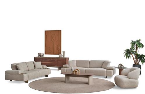 Lina® - Dear Bankstel - 3+2+1 - Zitsbank, Huis en Inrichting, Banken | Bankstellen, Nieuw, Hout, Stof, Vierpersoons of meer, Verzenden