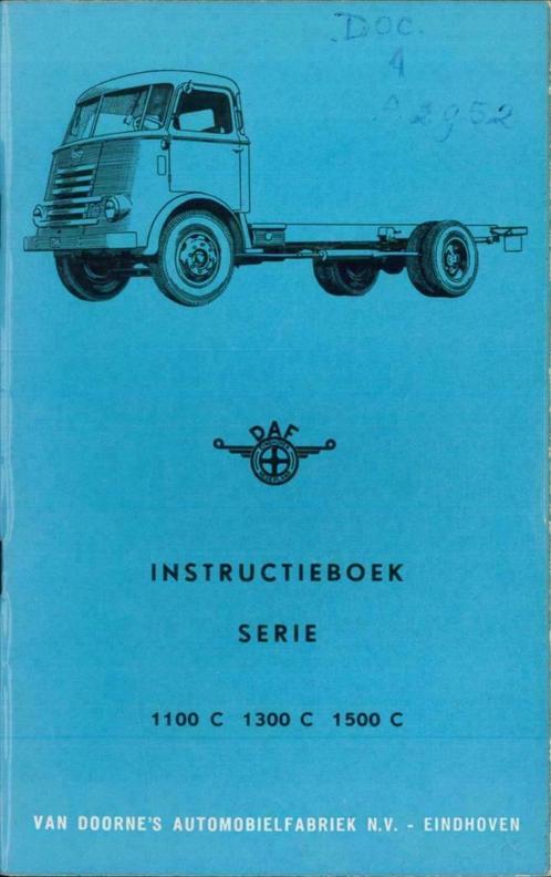 1955 Daf SERIE 1100 C 1300 C 1500 C instructieboekje, Auto diversen, Handleidingen en Instructieboekjes, Verzenden