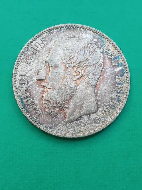 België. Leopold II (1865-1909). 5 Francs 1872 (Zonder, Postzegels en Munten, Munten | Nederland