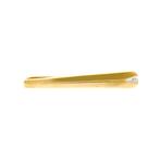 Gouden dasschuif met diamant | 0,005 ct. (vintage) (vintage), Sieraden, Tassen en Uiterlijk, Broches, Gebruikt, Overige kleuren