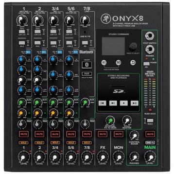 Mackie Onyx 8 / Onyx8 8-kanaals analoge mixer met USB, NIEUW beschikbaar voor biedingen