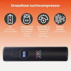 2dekans | QLT Draadloze Luchtcompressor met LED Verlichting, Ophalen of Verzenden, Zo goed als nieuw