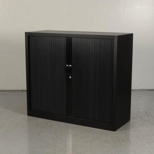 Roldeurkast Inofec - Zwart - 105 x 120 cm - Incl. 2, Huis en Inrichting, Kasten | Roldeurkasten en Archiefkasten, Ophalen of Verzenden