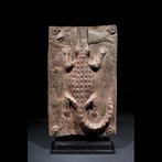 Oude bronzen plaquette - Koninkrijk Ife - Yoruba - Nigeria, Antiek en Kunst