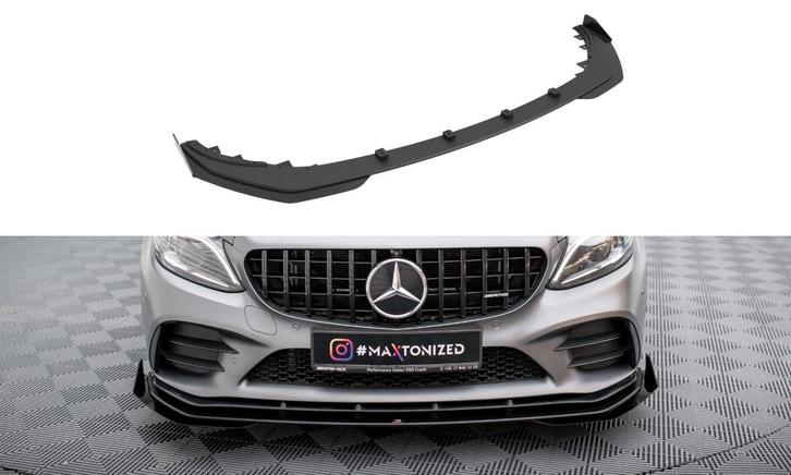 Voorspoiler met Canards Mercedes C43 W205 Coupe FL Maxton, Auto-onderdelen, Carrosserie en Plaatwerk, Ophalen of Verzenden