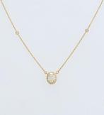 Halsketting - 14 karaat Geel goud - 0.68ct. tw. Diamant, Sieraden, Tassen en Uiterlijk, Kettingen, Nieuw