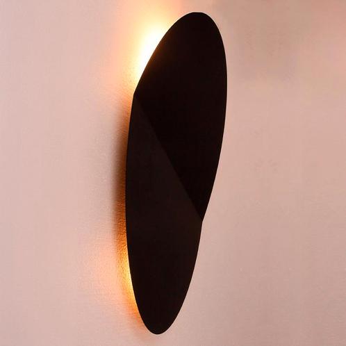 Moderne wandlamp zwart, Lizan, Huis en Inrichting, Lampen | Wandlampen, Nieuw, Metaal, Ophalen of Verzenden