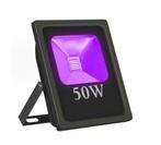 LED Bouwlamp Blacklight  - 50 Watt - Plat, Nieuw, 50 tot 200 watt, Ophalen of Verzenden, Lamp met armatuur