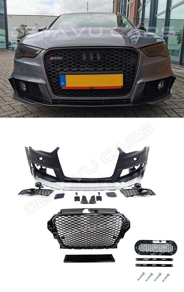 RS3 Look Voorbumper voor Audi A3 8V Sportback Hatchback, Auto-onderdelen, Carrosserie en Plaatwerk, Nieuw, Audi, Voor, Bumper