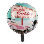 Happy Birthday Helium Ballon Rock N Roll 45cm, Nieuw, Verzenden