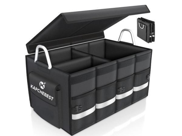 Veiling - Kofferbak Auto Organizer Opvouwbaar Zwart, 63 Lite, Auto diversen, Auto-accessoires