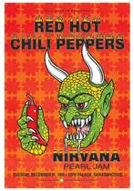 Posters - Poster Red Hot Chili Peppers - Nirvana/ Pearl Jam, Verzamelen, Muziek, Artiesten en Beroemdheden, Zo goed als nieuw