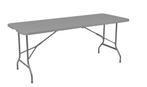 BRASQ Vouwtafel Grijs 180x70x74 - FT180, Nieuw