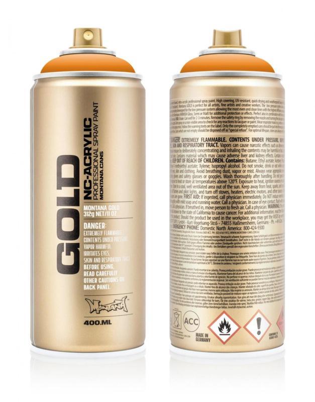 Montana Gold G2050 Orangina 400 ml, Doe-het-zelf en Verbouw, Verf, Beits en Lak, Nieuw, Ophalen of Verzenden
