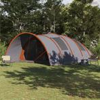 vidaXL Tunnel Tent 8-Person met dak Grijs en Oranje 710 x, Verzenden, Nieuw