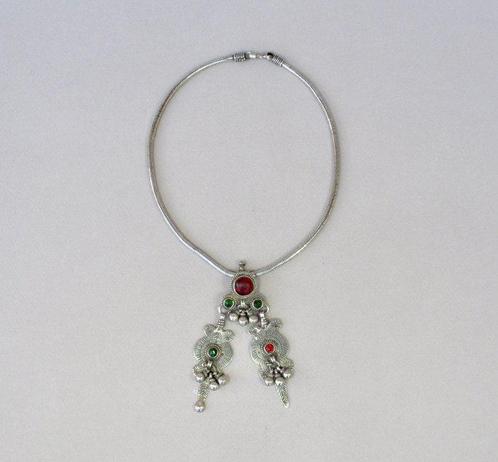 Antieke Rabaris ketting met gebruikelijke hanger - India -, Antiek en Kunst, Kunst | Niet-Westerse kunst