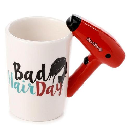 Beker Haardroger Gevormd Handvat Bad Hair Days Keramiek - Wi, Huis en Inrichting, Keuken | Servies, Nieuw, Ophalen of Verzenden