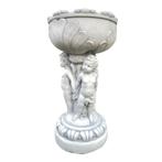 Tuinvaas met engelen – steen – 65 cm – klassiek ornament., Tuin en Terras, Ophalen of Verzenden, Nieuw
