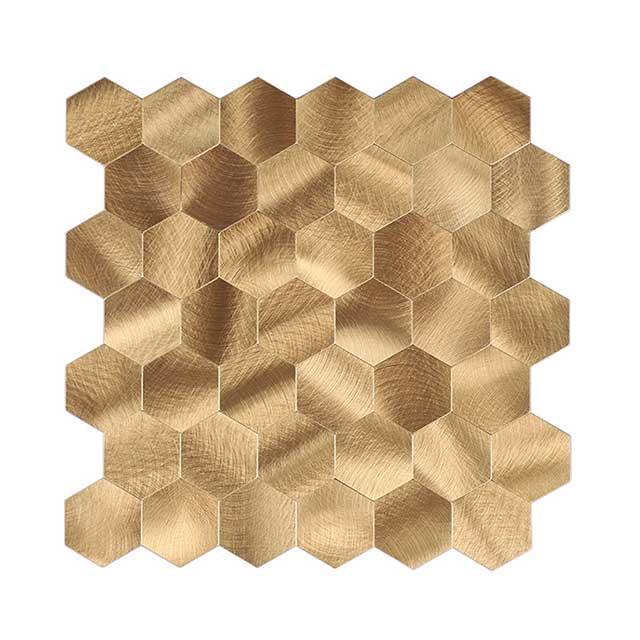Zelfklevend Mozaïek Hexagon Gold, Doe-het-zelf en Verbouw, Tegels