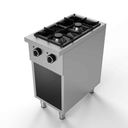 HCB Gasfornuis - 2 pitten - 40 cm - 12 kW - RVS, Zakelijke goederen, Horeca | Keukenapparatuur, Nieuw in verpakking, Fornuis, Frituur en Grillen