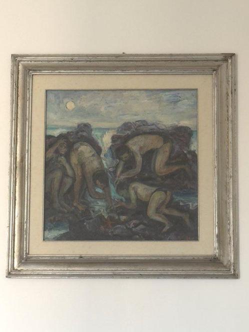 Benito Gallo Maresca (1939-2020) - Pescatori di mare, Antiek en Kunst, Kunst | Schilderijen | Modern