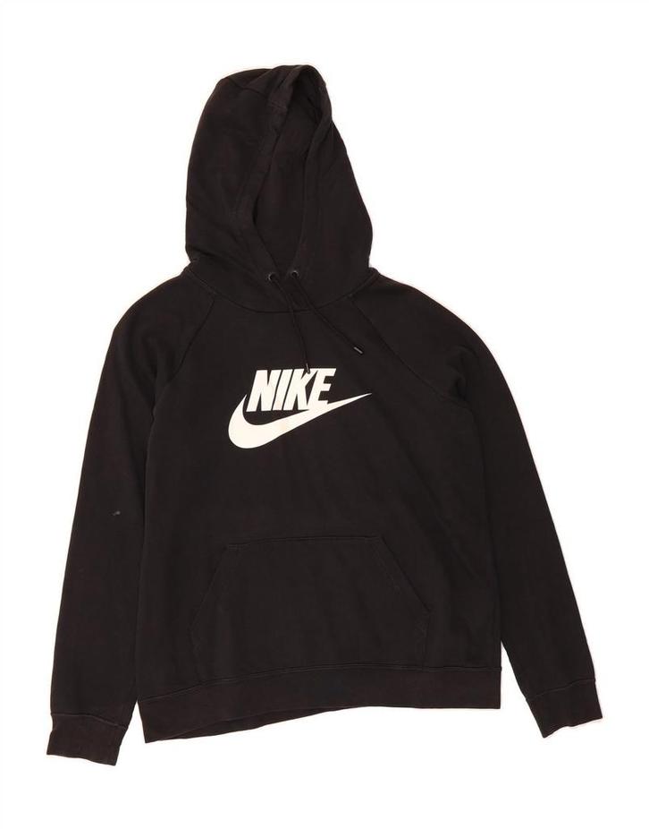 NIKE Mens Graphic Hoodie Jumper Large Black Cotton, Kleding | Heren, Truien en Vesten, Verzenden