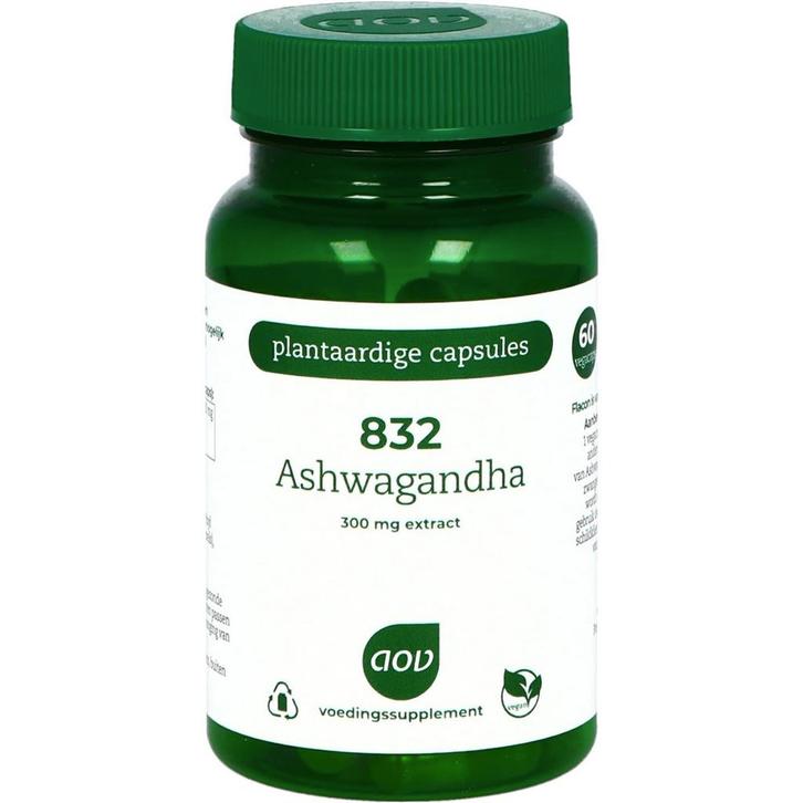 AOV 832 Ashwagandha - 60 Vegetarische capsules, Sport en Fitness, Gezondheidsproducten en Wellness, Verzenden