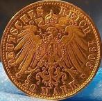 Duitsland, Hessen-Darmstadt Ernst Ludwig. 20 Mark 1906,